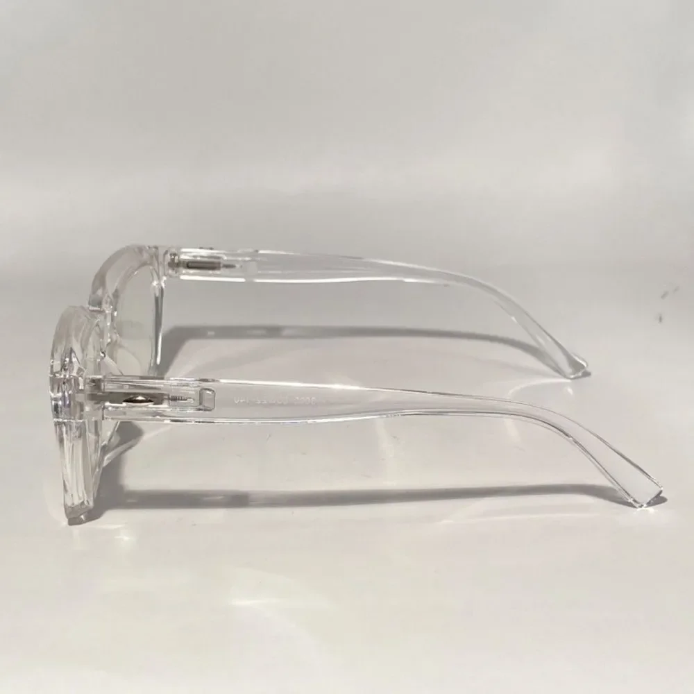 1331 Claudia 1.5 Clear Oversize Reading Glasses Square Concave NWT